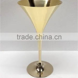 Brass Goblets and Wine Glasses With High Quality Polish With Nickel Finish thumbnail-1