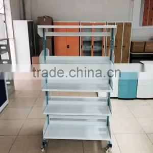 Moveable Book Shelves/double Face Steel Book Shelves Steel Library Shelves,steel Book Shelf, Metal Library Shelving thumbnail-1