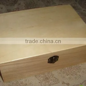Large Packing Wood Box Wood Box With Lid thumbnail-1