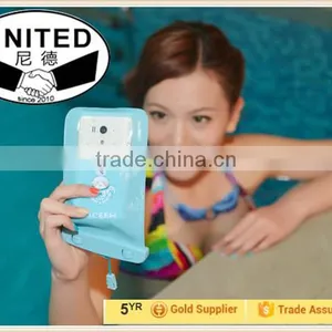 Waterproof Pouch Swimming Underwater Dry Bag Case for Mobile Touchscreen-Black thumbnail-2