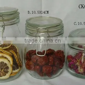 Simple Hot Sale Clear Round Wholesale Glass Apothecary Jar thumbnail-1