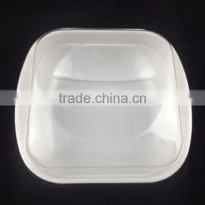 PET Lid for Salad Bowl, Easy Handle Plastic Lid, New Design Clear Lid for Ceramic Tableware thumbnail-3