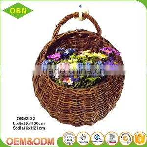 China Factory High Quality Beautiful Hanging Flower Gift Basket Wholesale Decorate Your Garden thumbnail-3