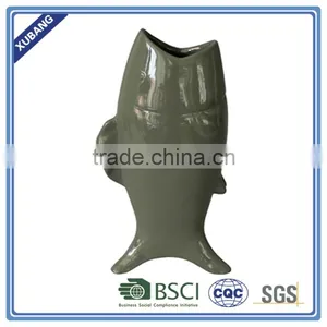 Low Price High Quality Resin Decorative Fish Open Mouth Vase thumbnail-3