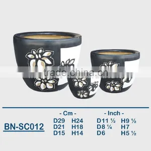 Vietnamese Ceramic Indoor Pot/ Indoor Planter BN-SC012 thumbnail-1