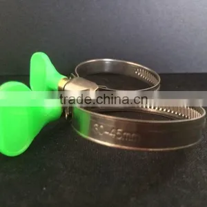 12mm Standard Germany Style Bufferfly Double Bolt Hose Clamps T Clamps thumbnail-1