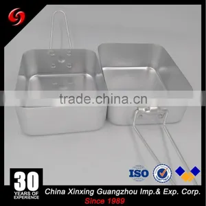 Durable 0.7mm & 1mm Thickness Aluminum Camping Military Mess Tin for Army thumbnail-2