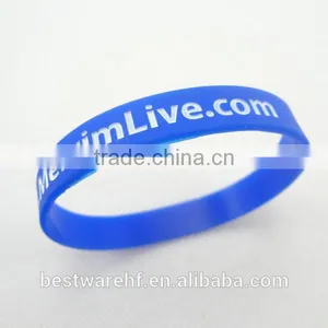 Inkfilled Adult Size 1 Inch Silicone Wristbands thumbnail-2