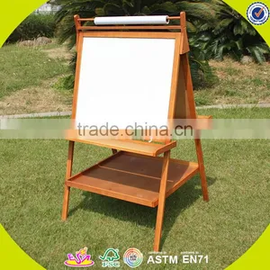 2017 Wholesale Kids Wooden Double Sided Ease Portable Children Wooden Double Sided Easel Best Wood Double Sided Easel W12B104 thumbnail-5