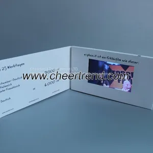 2017 Hot Sale 4.3, 5, 7 Inch LCD Video Brochure/ Video Greeting Card/video Module for Business Promotional thumbnail-2