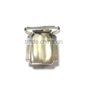 Fashion High Quality Metal Suspender Clip With Plastic Teeth Inside for Garment thumbnail-1