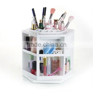 High Quality ABS Big Rotatable Cosmetics Display Shelf Wholesale thumbnail-1