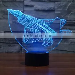 Touch Switch LED Light Home Decor Boys Gift 3D Vision Night Lamp thumbnail-6