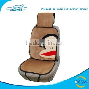 Customized Warm and Soft Micro Fibre Material Fur Car Seat Cushion With Cartoon Embroidery thumbnail-4