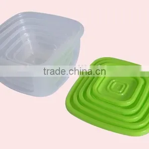 PP 5Pcs Multilayer Food Crisper Food Grade Plastic Container thumbnail-2