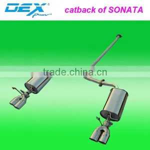 Muffler Exhaust Tuning Decorate Racing Stainless Steel 304 Catback FOR Sonata Performance thumbnail-1