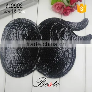 Wholesale Baby Girl Eye Shaped Sew- on Sequin Patch for Shirt thumbnail-4