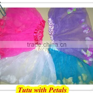 Wholesale Plain Girls Cheap Petal Tutu thumbnail-1