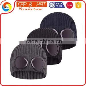 New Style 100% Acrylic Goggle Beanies Cheap Price thumbnail-1