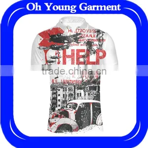 Blank Polo Shirt Mens Classic Fit Casual Short Sleeve SMLXLXXL Sublimation T-shirt thumbnail-1