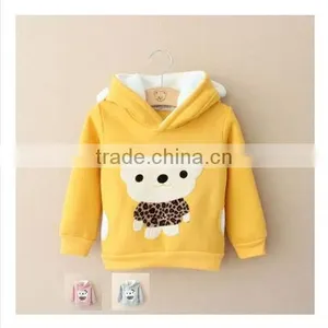 Wholesale Hoodies Cute Animal Embroidery Hoodie for Chirlden thumbnail-1