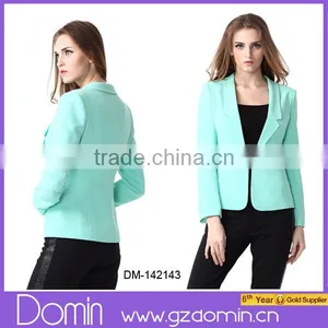 Fashion Women Mint Open Blazer thumbnail-1