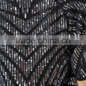 New Design Ladies Heavy Sequin Embroideried Embellishment Beaded Top Women Blouse thumbnail-5