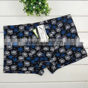 Colorful Geometry Bamboo Fiber Men Pantise Boyshort Wholesale Stock Men Boxer Briefs thumbnail-4