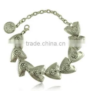 2016 Unique Heart Charms Bangle Diy Heart Charm Chain Bracelet European Style Charms Bracelet thumbnail-1