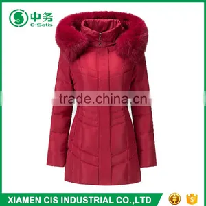 2017 New Arrival Winter Windproof Slim Fit Hooded Womens Parka Jacket thumbnail-3