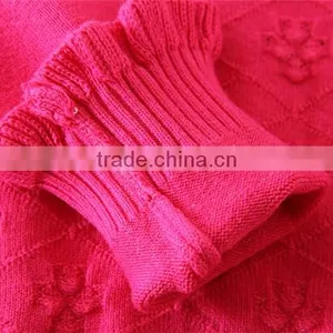 Hot New Products Sweaters High Quality Glassic Rose Red Children Sweater Appliqued Girls Sweaters thumbnail-5