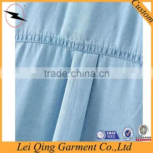 Hot Selling Beautiful Ladies New Design Top Quality Denim Women Plain Shirts thumbnail-4