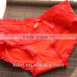 Women Sexy Red Underwear Lady Girls Cute Cotton Panties in a Gift Box E15 thumbnail-5