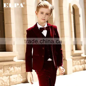 High Quality Velvet Sweat Formal Party Suits for Boys thumbnail-2