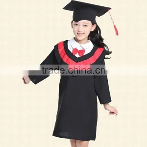 Custom Kids Preschool Graduation Gowns / Nice Boys Wearing Girls School Uniform for Kindergarten thumbnail-3