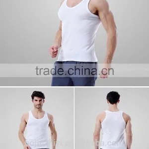 Custom 100% Cotton Blank Tank Top Gym Tank Top Manufacturer thumbnail-4