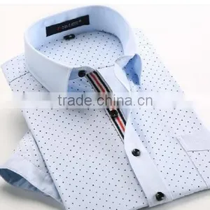 Fancy Dot Printed Light Color Slim Fit Wholesale Hawaiian Shirt for Men 2016 thumbnail-1