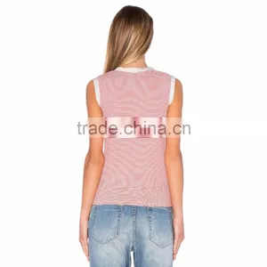 Top Selling Ladies Out Fit Lace Up Fashion Blouse thumbnail-3