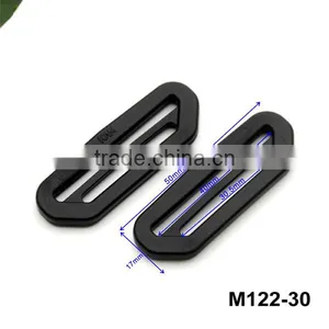 HLD/M122-30mm Black Strap Buckle Plastic Adjustable Buckle Slider Buckle for Bagpack thumbnail-2