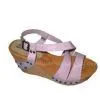 9.5cm Heels PU Upper / Lining Material Purle Ladies Wedge Sandals thumbnail-1