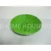 Supermarket Poly Rattan Fruit Basket Green Tray , Hand Woven thumbnail-1
