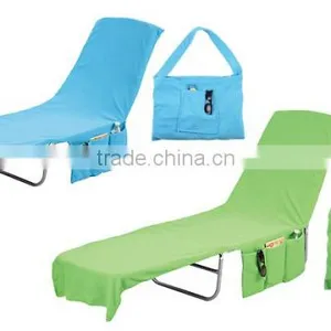 Terry Lounge Chair Cover With Pockets thumbnail-1