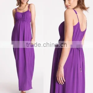 Hot Sale Spaghetti Strap Maternity Dress,latest Maternity Dress Pleated Designs, Maternity Clothing Wholesale thumbnail-1