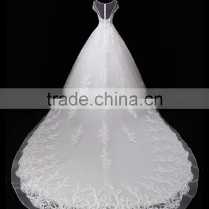 2017 Sexy Shoulder Belt Lace Mermaid Color Wedding Dress Bridal for Bride Scoop Neckline Bridal Dress F10601 thumbnail-2