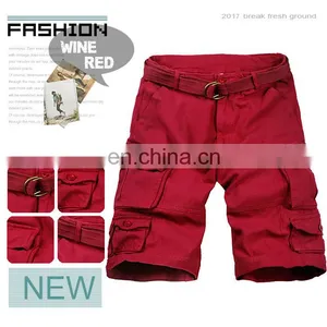 Summer High Quality Outdoor Casual Custom Cheap 100% Cotton Multi Color 1/2 Baggy Cargo Shorts for Men Professional Manufacturer thumbnail-3