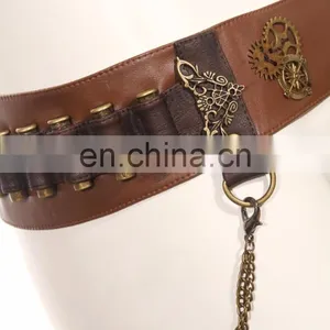 Steampunk Synthetic Leather Bullet Belt thumbnail-1