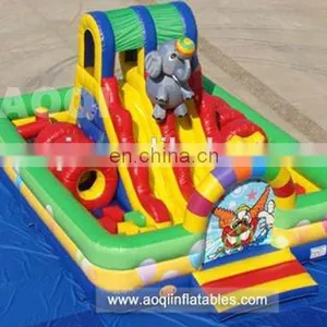 Colorful Inflatable Toy Inflatable Mini Combo Jumper With Inflatabe Mini Slide Outdoor Inflatable Kid Playground in 2016 thumbnail-1