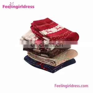Colorful 5PC Winter Warm Gift Xmas Cheap Winter Socks thumbnail-4