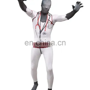 Morph Suits Crazy Doctor Full Body Spandex Zentai Costume Cosplay Blood thumbnail-2