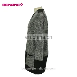 Cardigan 2017 Women Zebra Printed Sweater Knitwear Cardigan With Shawl Neck thumbnail-4